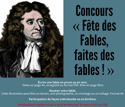 Lancement du concours  » Fête des Fables, faites des fables ! « 