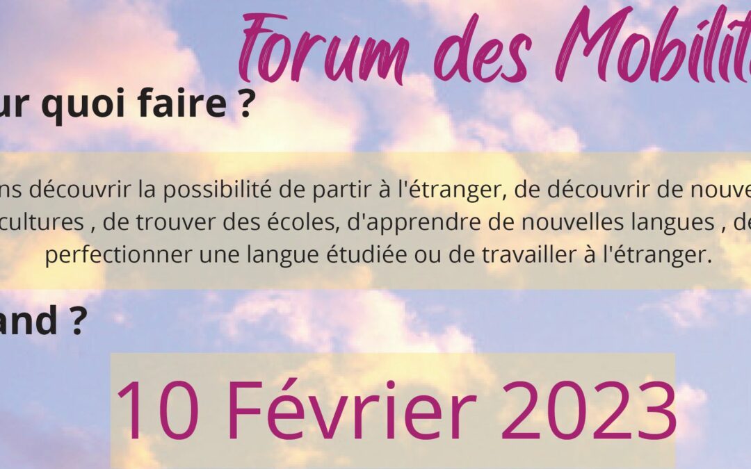 Forum des mobilités à la salle TATI/ARTOTHEQUE