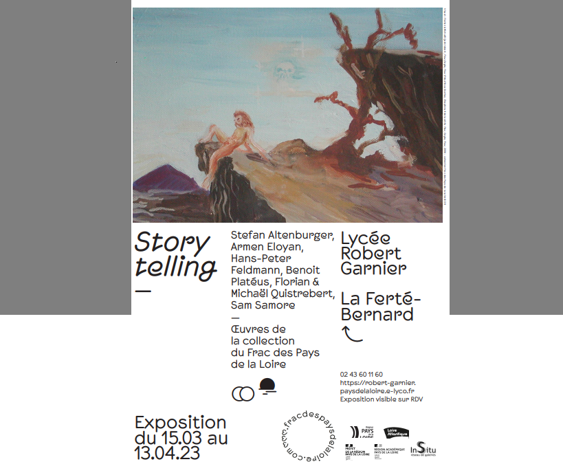 « Story telling » :  exposition du FRAC du 15 mars  au 13 avril 2023