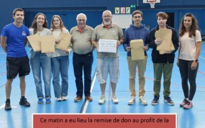 Dons pour la Course Solidaire et Championnat de France de Pétanque